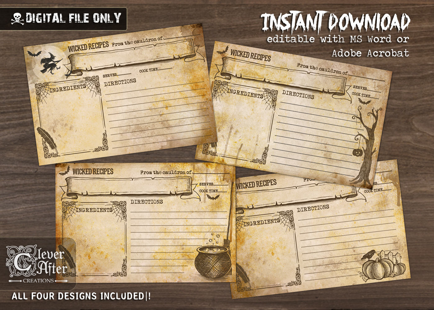 halloween recipe cards vintage witch recipe card printable halloween recipe cards