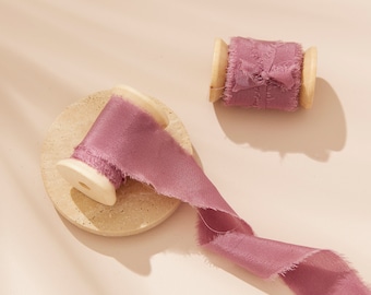 Mulberry | 100% Silk Ribbon 5meter Roll | Wedding bouquets, Wedding stationery
