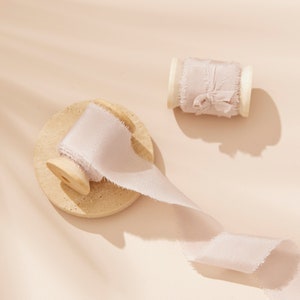 Soft Mauve | 100% Silk Ribbon 5meter Roll | Wedding bouquets, Wedding stationery