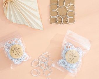 White Double Arch Paperclips | Paperclip Set | Shaped Paperclip