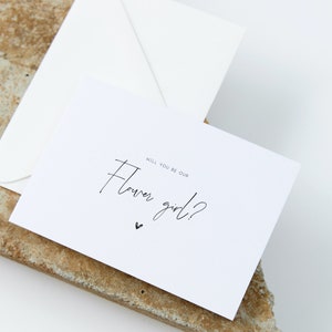 Sarai la mia carta da ragazza di fiori / Carte di proposta di ragazza di fiori / Carta di festa nuziale