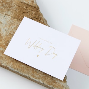 Biglietto per il giorno del nostro matrimonio a mia moglie / Biglietto per il giorno del nostro matrimonio a mio marito / Biglietto per la proposta di matrimonio ai miei genitori / Biglietto per proposta di matrimonio in lamina d'oro