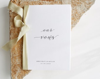 Set of Two Vow Books | Wedding Vow Booklets