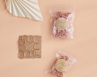 Double Arch Shape Paperclips - Rose Gold | Rose Gold Paperclips