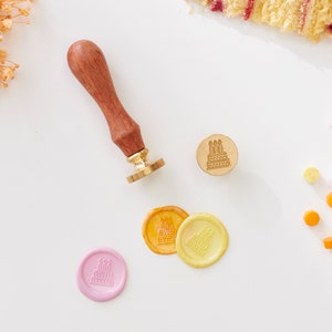 Cakewaszegelzegel | Lakzegels | Versieringen voor huwelijksuitnodigingen