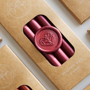 Pearl Red Sealing Wax Sticks | Sealing Wax | Premium Crafting Wax Sticks | Wax Sticks