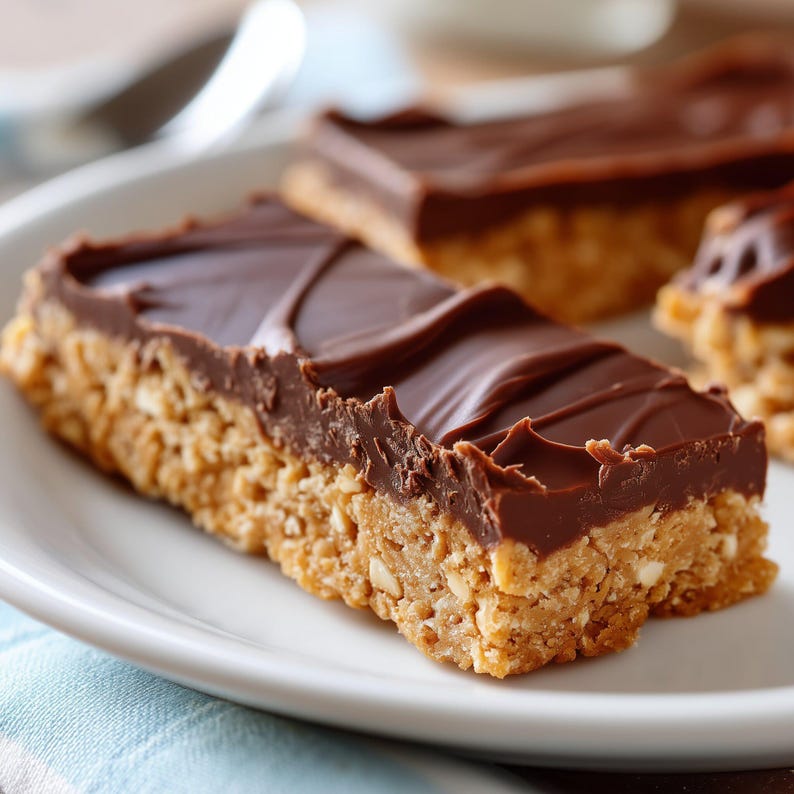 No Bake Peanut Butter Chocolate Bars Recipe PDF, Easy Dessert Bar ...