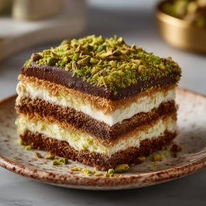 Dubai Chocolate Cake Recipe PDF, Middle Eastern Dessert, Moist Cake with Pistachio Filling, Digital Download + Free Bonus