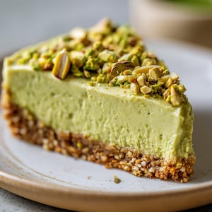 No Bake Vegan Matcha Pistachio Cheesecake Recipe PDF, Easy Creamy Dessert, Dairy Free Treat, Digital Download + Free Bonus