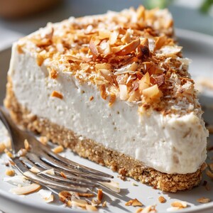 Vegan No Bake Coconut Cream Cake Recipe PDF, Dairy Free Dessert, Creamy Plant-Based Treat, Digital Download + Free Bonus