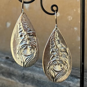 Peacock Feather Earrings