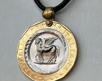 1000 lire PEGASUS pendant