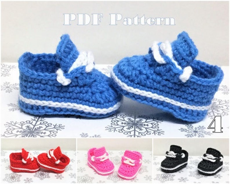 Crochet Pattern Discount Baby Shoes Newborn to 3 Months Etsy