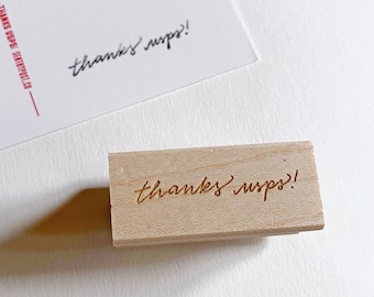 Thanks USPS Rubber Stamp for Snail Mail & Wedding Invitations