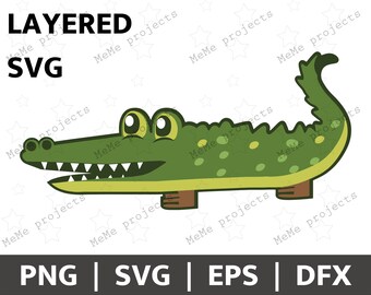 Crocodile Svg Crocodile Clipart Crocodile Silhouette Svg Crocodile Clip ...