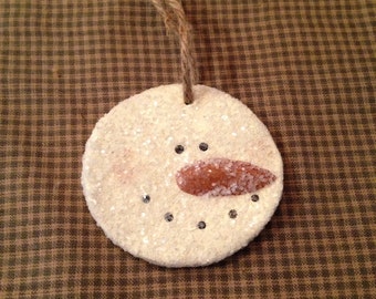 Circle Snowman Ornament