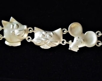 Vintage Ajc Noah S Ark 7 Bracelet Gold Plated New Old Stock American Jewelry Chain Company Chain Link Bracelets Bracelets Somoto Cz
