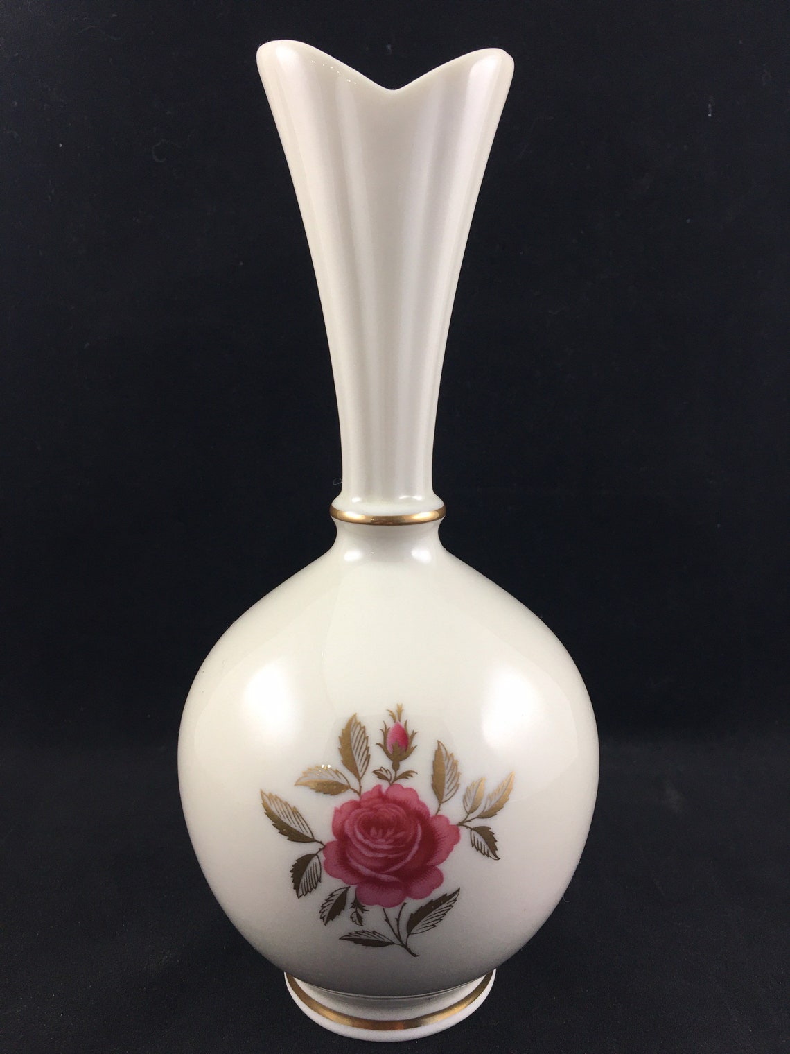 Lenox Bud Vase Vintage Rose Vase Made in USA Etsy