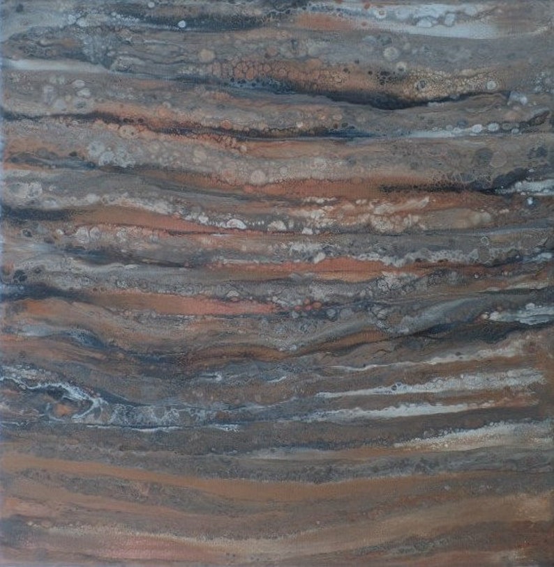 Sedona 14 x 14 Fluid Acrylic Painting on Canvas