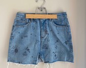 BDG Printed Denim Skirt