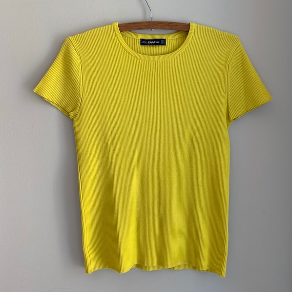 Yellow zara shirt Clearance