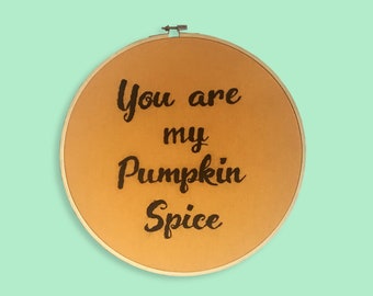 pumpkin spice embroidery