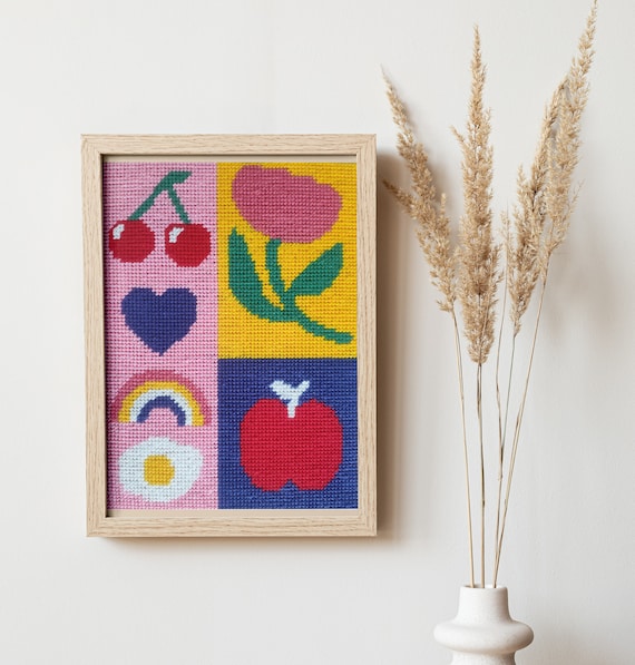 kit canevas broderie débutant illustration ectomorphe x claudia comelade diy