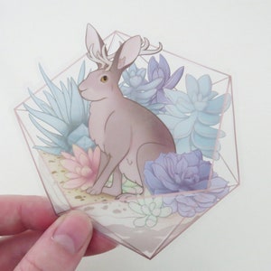 Jackalope Terrarium Sticker