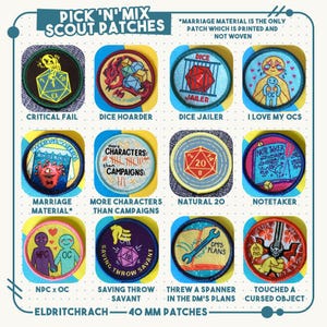 RPG Scouts: [4/8/12 patches] bouw je eigen patchbundel - inclusief lessen
