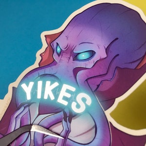YIKES - Mindflayer - Metallic Sticker
