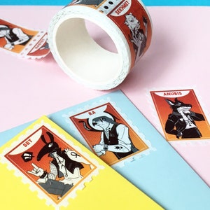 Modern Fashion Egyptian Deity Stamp Washi Tape