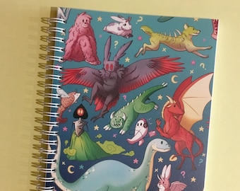 Cryptids and Friends - Reuseable A5 Sticker Book