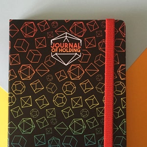 Journal of Holding - LGBTQ Rainbow DnD - A5 Leatherette Journal - Dot Paper