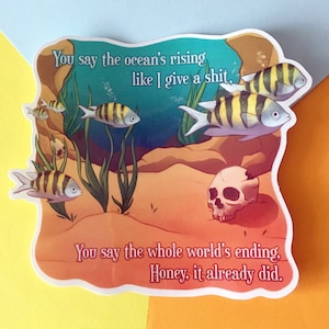 FERTIGUNG: All Eyes On Me - Ocean&#39;s Rising- Transparenter Sticker