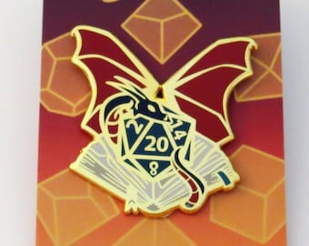 D20 Hard Enamel Pins : Dungeon Master