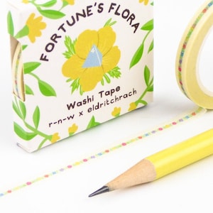 CLEARANCE Fortune's Flora: Mini Washi Tape - DnD / RPG floral tape