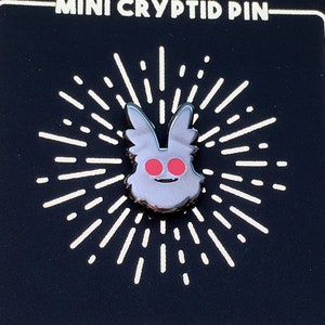 Mothman Head Mini Enamel Pin / Cryptid Filler Pin