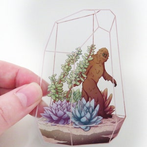 Sasquatch / Bigfoot Terrarium Sticker