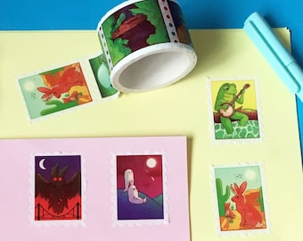 Cryptids Stamp Washi Tape