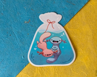 Doorzichtige sticker Wooper in a Bag