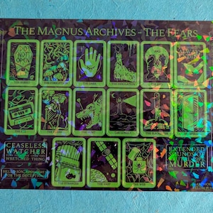 The Fears - The Magnus Archives Holographic Sticker Sheet (A5)
