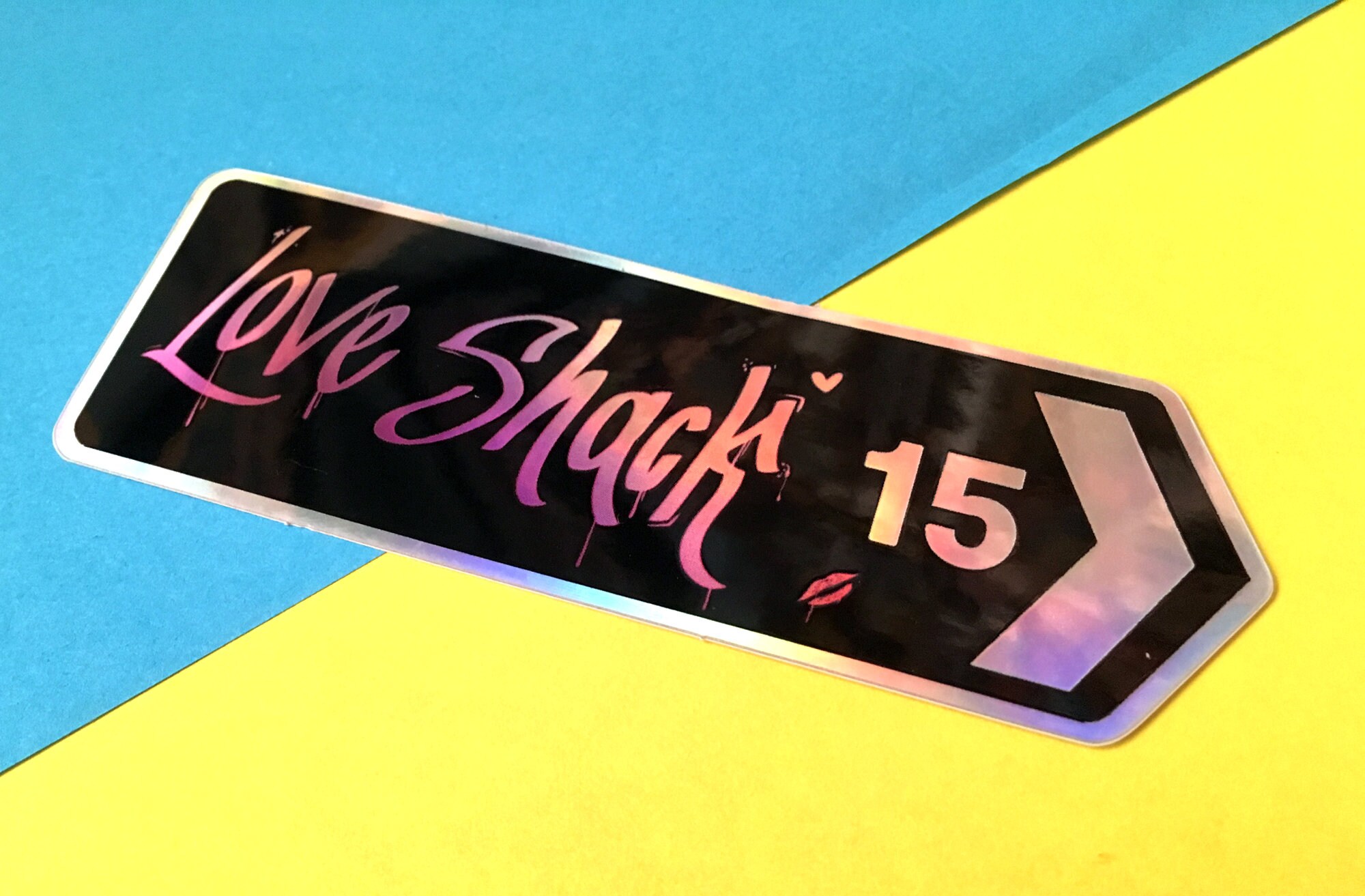 Holographic Love Shack Sticker - It's 15 Miles to the Love Shack! - Etsy