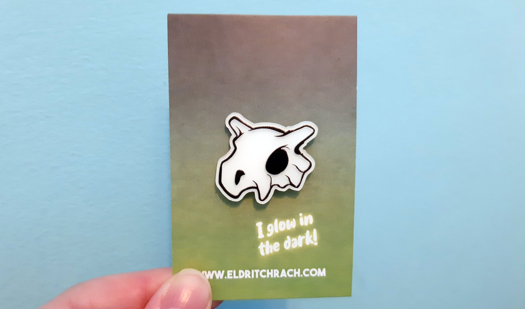 Cubone Glow in the Dark Pin