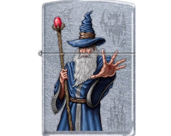 Cool Mystical Wizard Zippo Lighter