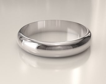 Alianças de casamento em prata esterlina 925, alianças de casamento simples, prata esterlina 925, alianças de casamento 925, anel pesado, 2 mm 3 mm 4 mm 5 mm 6 mm 8 mm