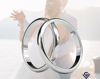 Trilogy Anello Matrimonio Oro Bianco Con Diamanti 1 Carato - Scermino Gioielli - Foto 7