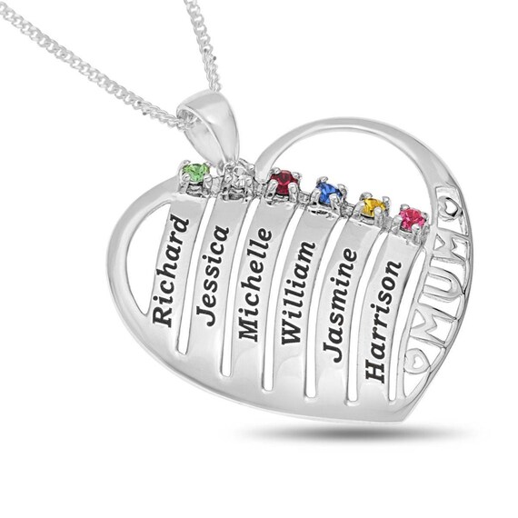 Personalised Necklace Sterling Silver 6 