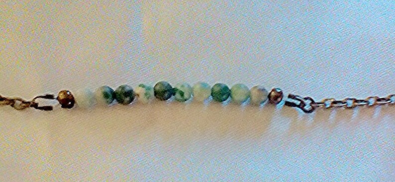 Bronze bracelet jade bracelet Christmas gift stocking filler jade beaded bracelet UK seller ching hai jade bracelet bar bracelet green beads