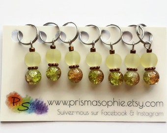 Charming vintage stitch markers, fancy stitch markers, knitting rings, knitting/crochet jewelry, stitch counter