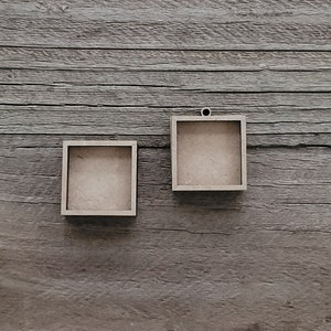 Mini Square MDF Frame Kit: miniature art crafts